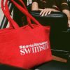 Towelling Tote Bag in Fiery Red